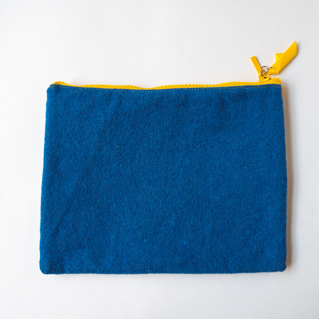 Blue Transparent Pouch