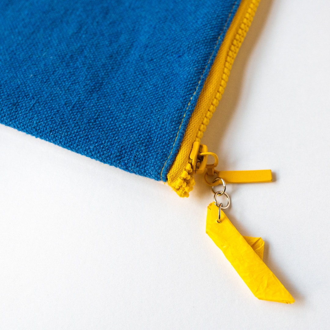 Blue Transparent Pouch