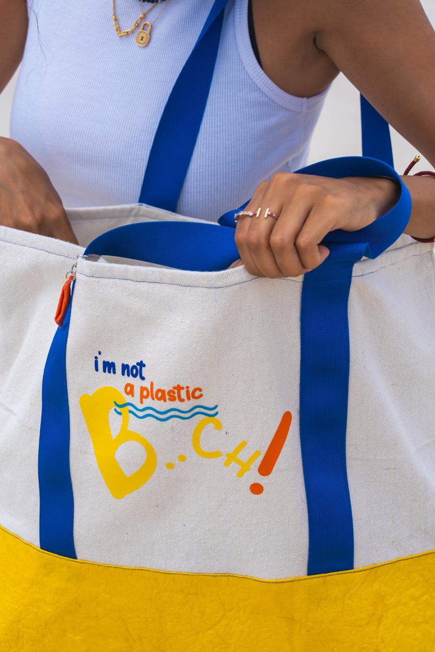 I'm not a plastic b..ch! Big bag