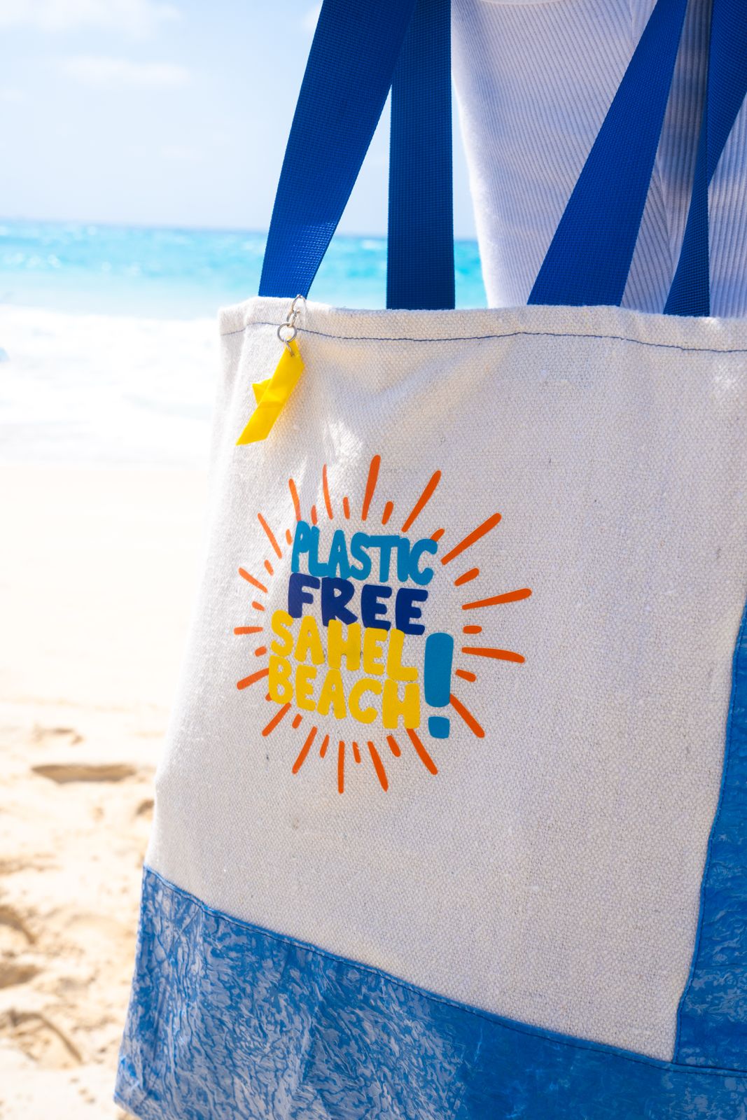 Plastic free SAHEL BEACH! tote bag