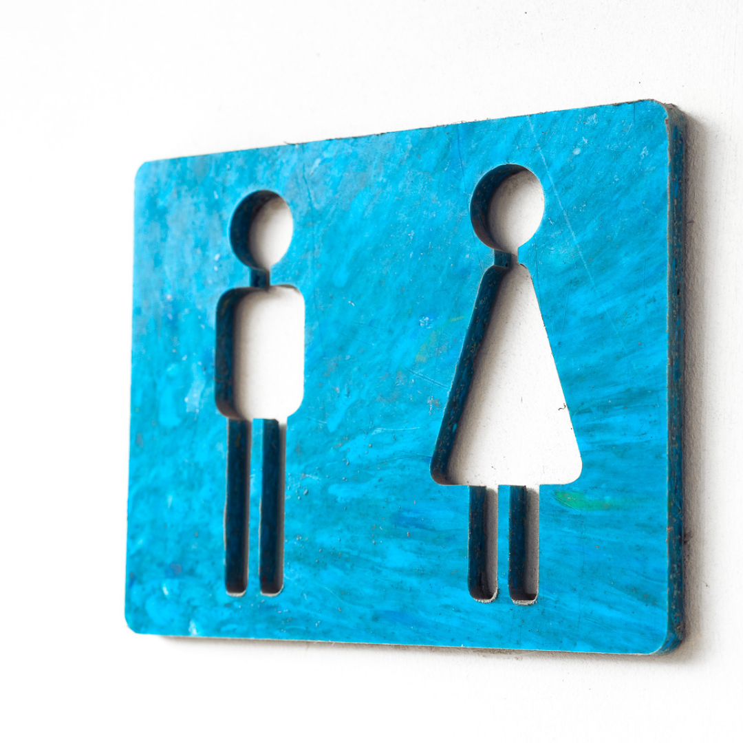 Sign with Cut Design